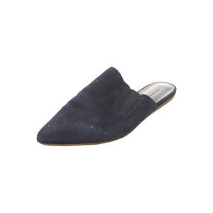 Jenni Kayne Black Velvet Pointed Toe Slip On Mule Flats Size 10